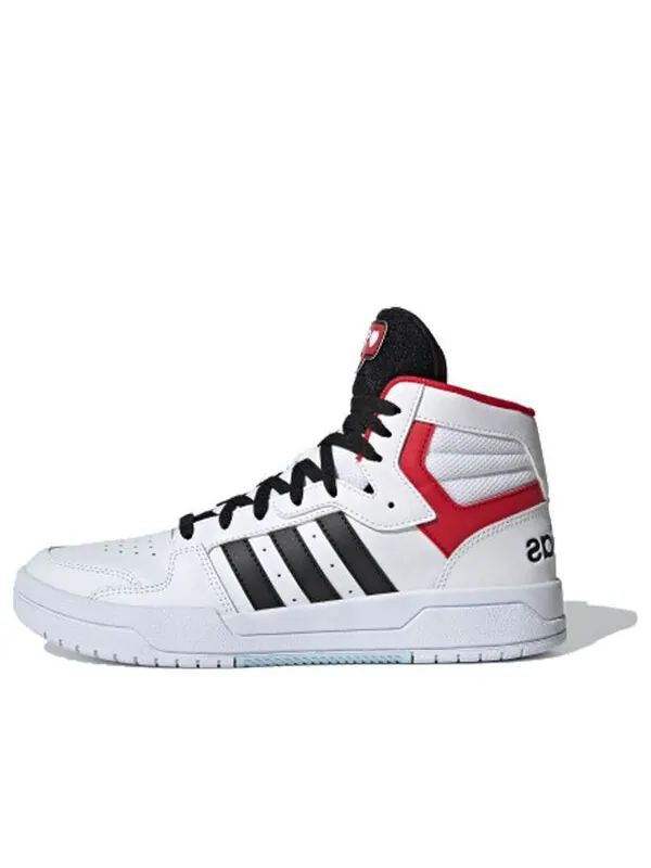 Кроссовки neo entrap mid Adidas — изображение 1 из 4, белый/черный/красный
