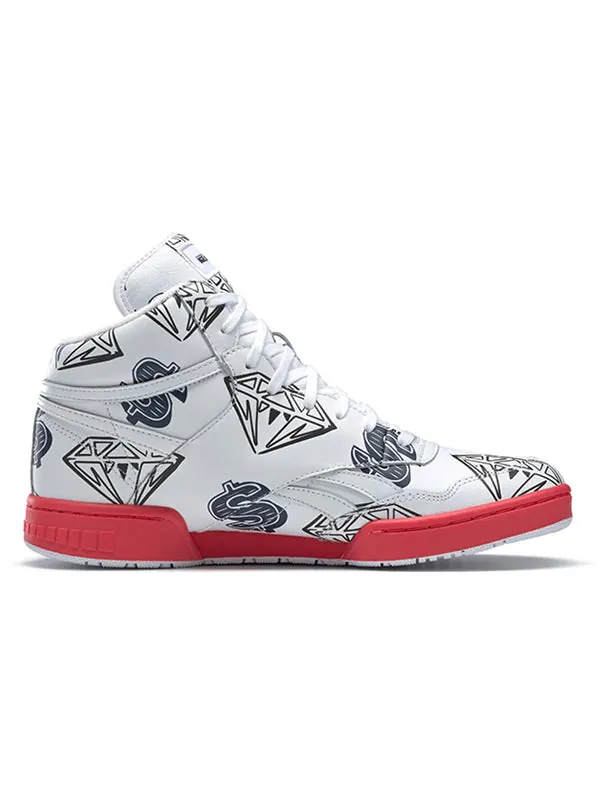 Кроссовки bbc ice cream x bb4600 'diamonds & dollars' Reebok — изображение 2 из 4, белый