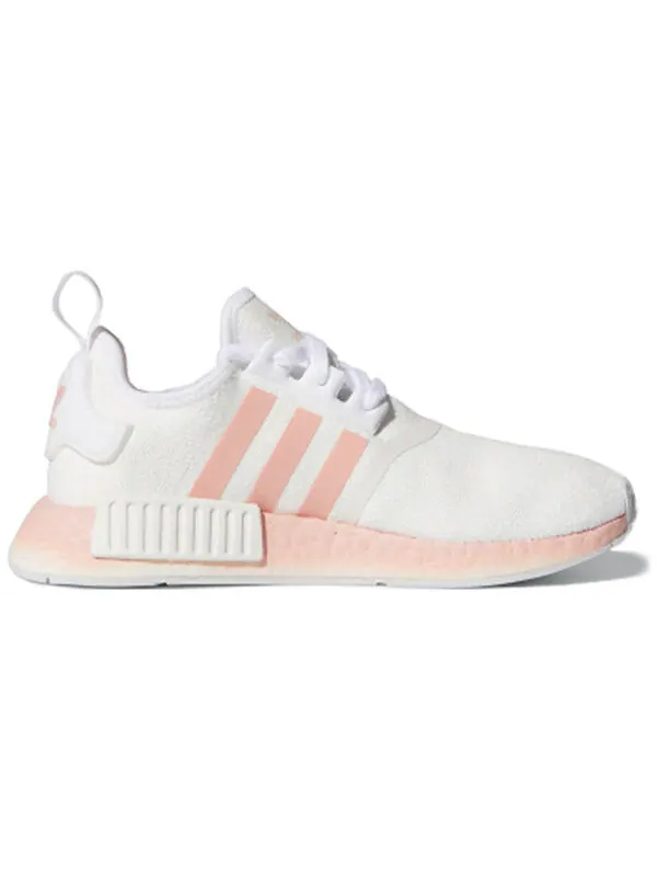 Кроссовки nmd_r1 Adidas — изображение 2 из 4, белый/розовый