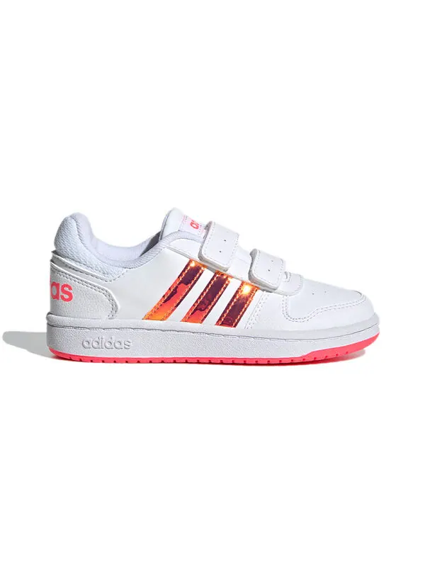 Кроссовки neo hoops 2.0 Adidas — изображение 2 из 4, белый/розовый