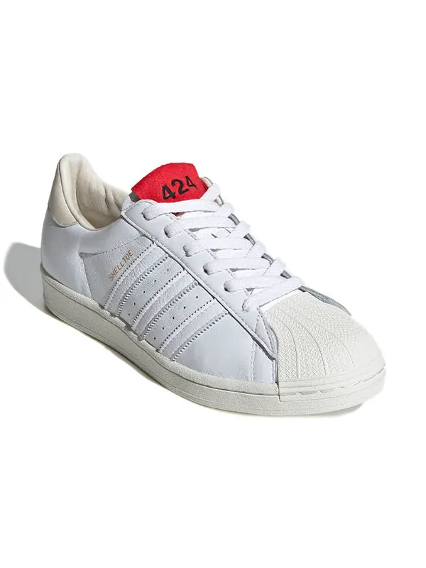 Кроссовки 424 x superstar с мыском-ракушкой Adidas — изображение 3 из 4, белый