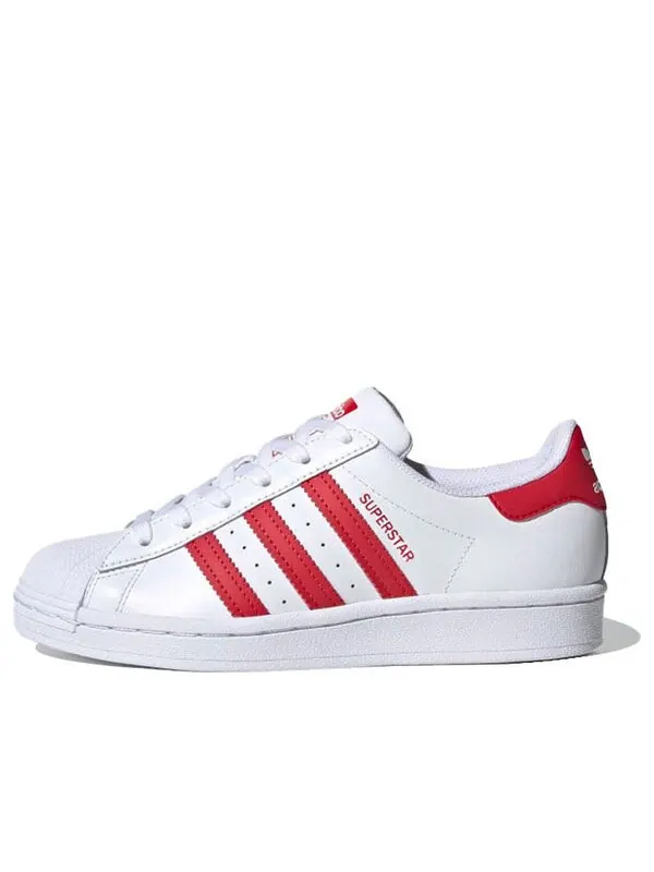 Кроссовки оригиналы суперзвезда j Adidas — изображение 1 из 4, белый/красный