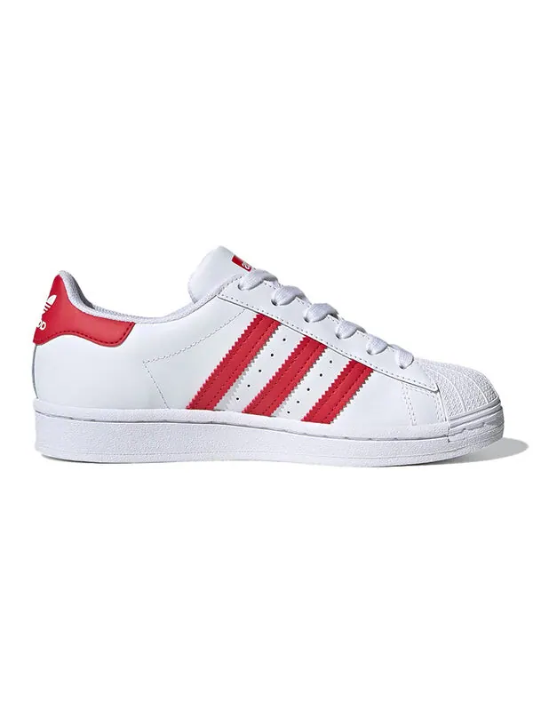 Кроссовки оригиналы суперзвезда j Adidas — изображение 2 из 4, белый/красный