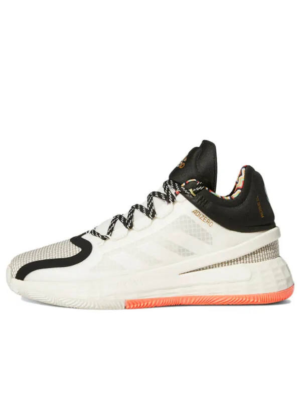 Кроссовки d rose 11 Adidas — изображение 1 из 4, белый/черный/оранжевый