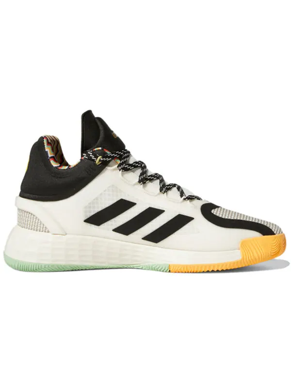 Кроссовки d rose 11 Adidas — изображение 2 из 4, белый/черный/оранжевый