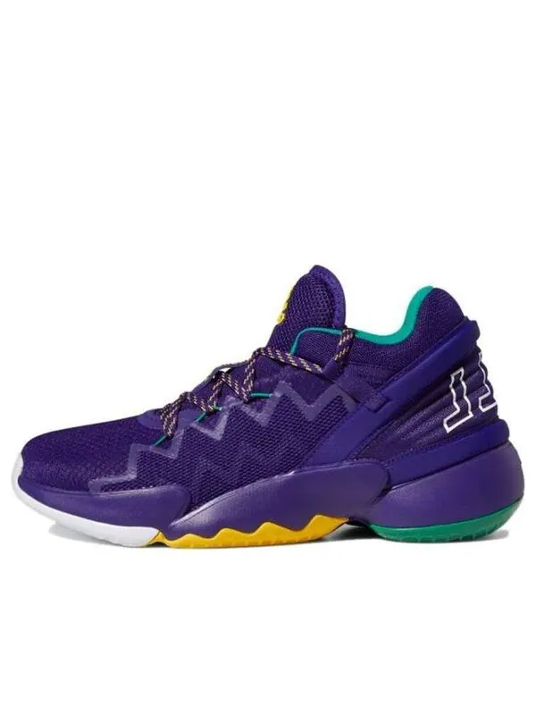Кроссовки don выпуск #2 gca Adidas — изображение 1 из 4, фиолетовый/белый/желтый