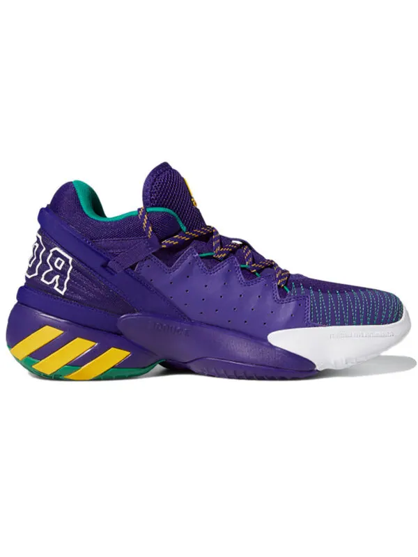 Кроссовки don выпуск #2 gca Adidas — изображение 2 из 4, фиолетовый/белый/желтый