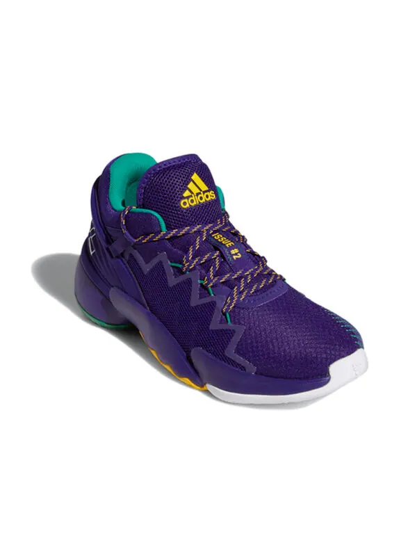 Кроссовки don выпуск #2 gca Adidas — изображение 3 из 4, фиолетовый/белый/желтый