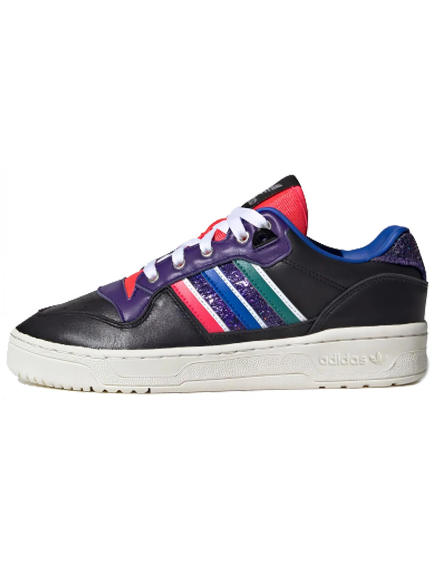 Кроссовки Adidas Originals Rivalry Low 'Black Purple Red' Women's — изображение 1 из 5, черный