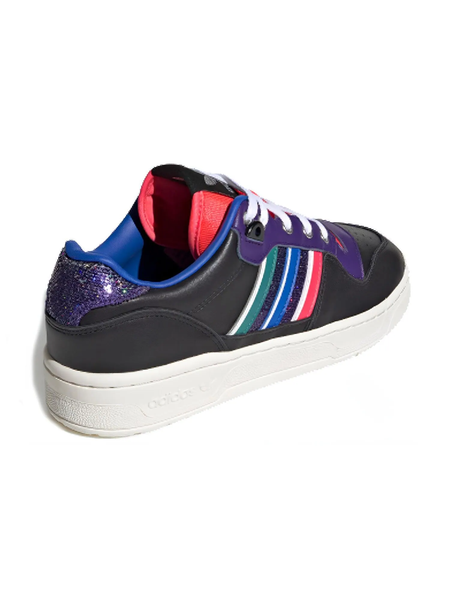 Кроссовки Adidas Originals Rivalry Low 'Black Purple Red' Women's — изображение 3 из 5, черный