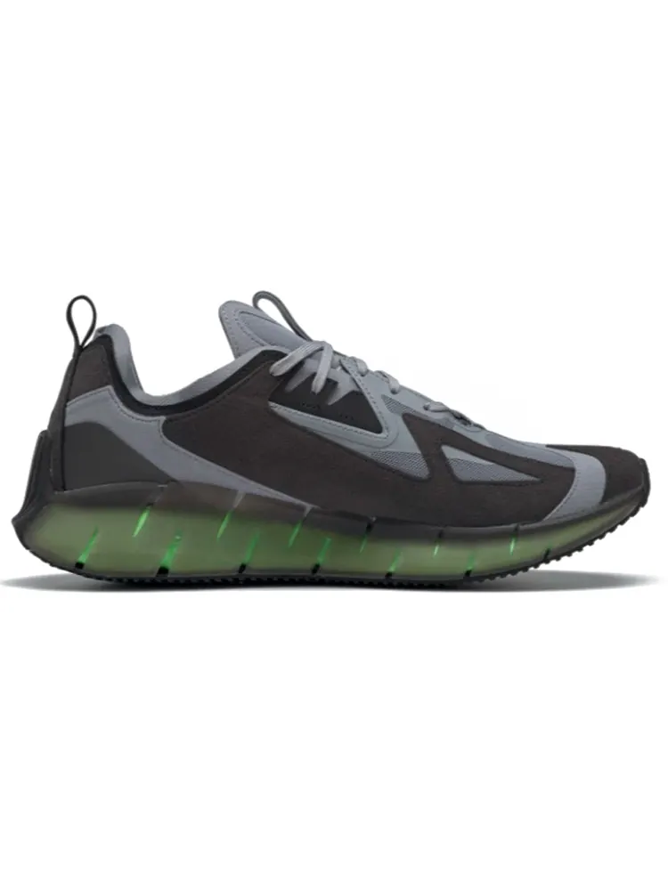 Беговые кроссовки Reebok Zig Kinetica Concept Type 2 'Cold Grey Solar Green' — изображение 2 из 6, зеленый