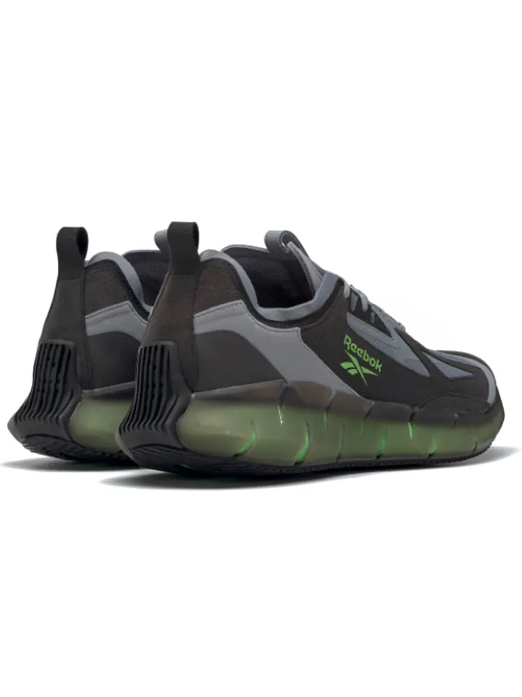 Беговые кроссовки Reebok Zig Kinetica Concept Type 2 'Cold Grey Solar Green' — изображение 4 из 6, зеленый