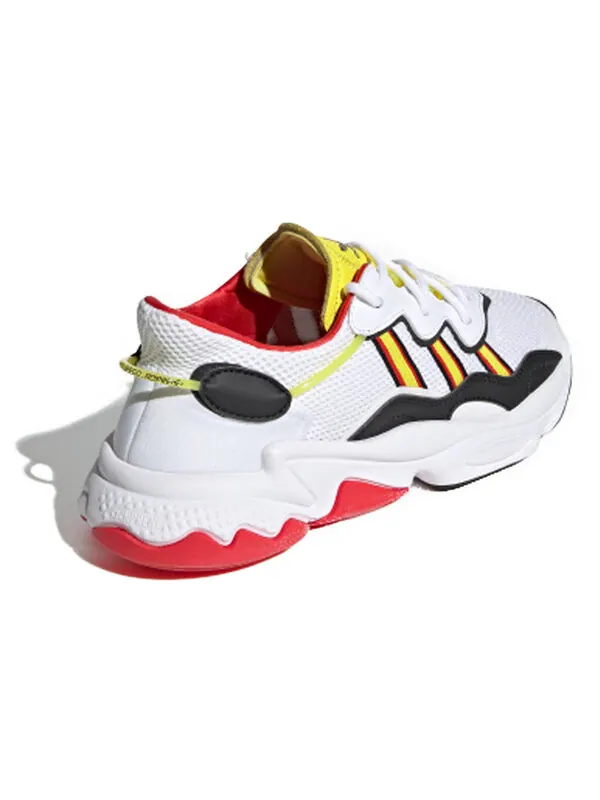 Кроссовки оригинал ozweego красные Adidas — изображение 3 из 4, белый/красный/желтый