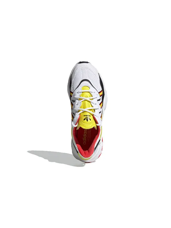 Кроссовки оригинал ozweego красные Adidas — изображение 4 из 4, белый/красный/желтый