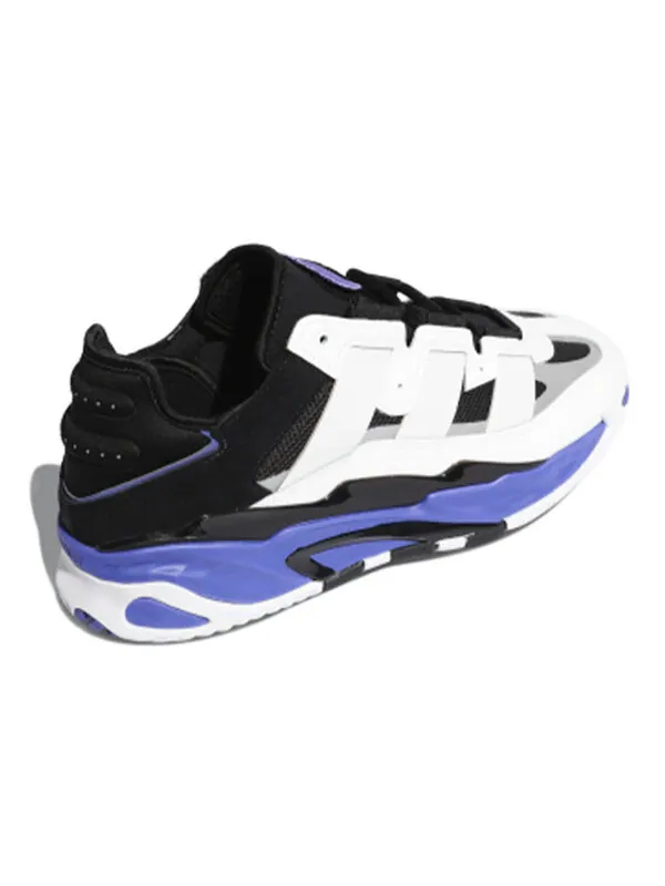 Кроссовки оригиналы niteball Adidas — изображение 3 из 4, белый/черный/фиолетовый