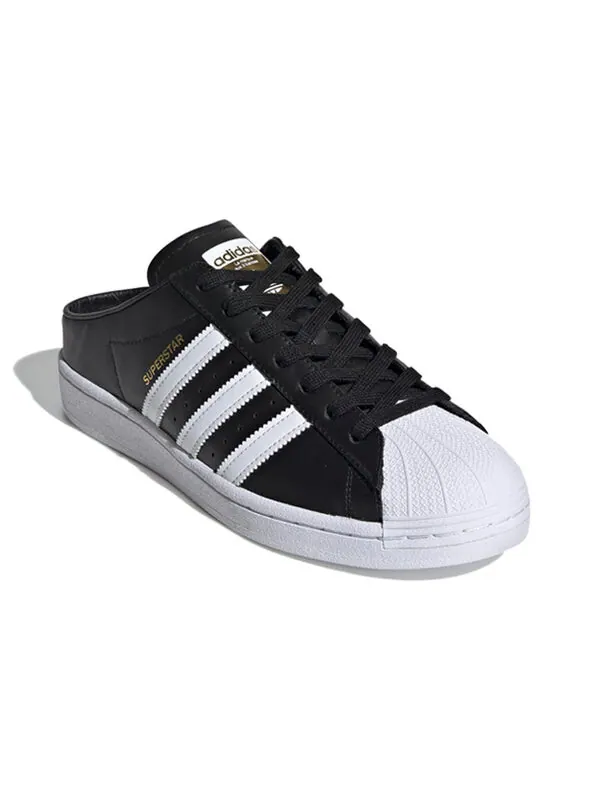 Кроссовки superstar slip on мюли с открытой спиной Adidas — изображение 3 из 4, черный/белый