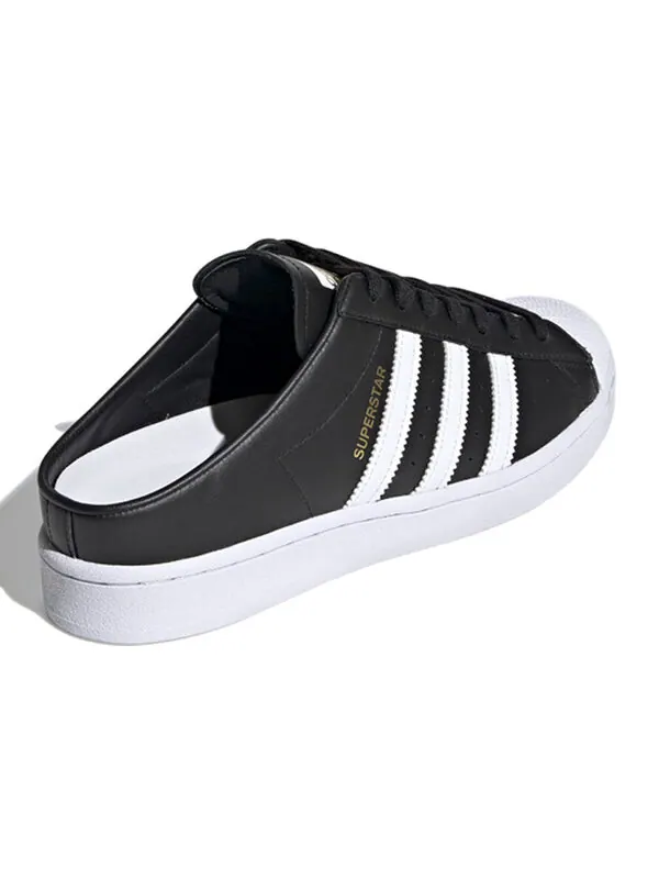 Кроссовки superstar slip on мюли с открытой спиной Adidas — изображение 4 из 4, черный/белый