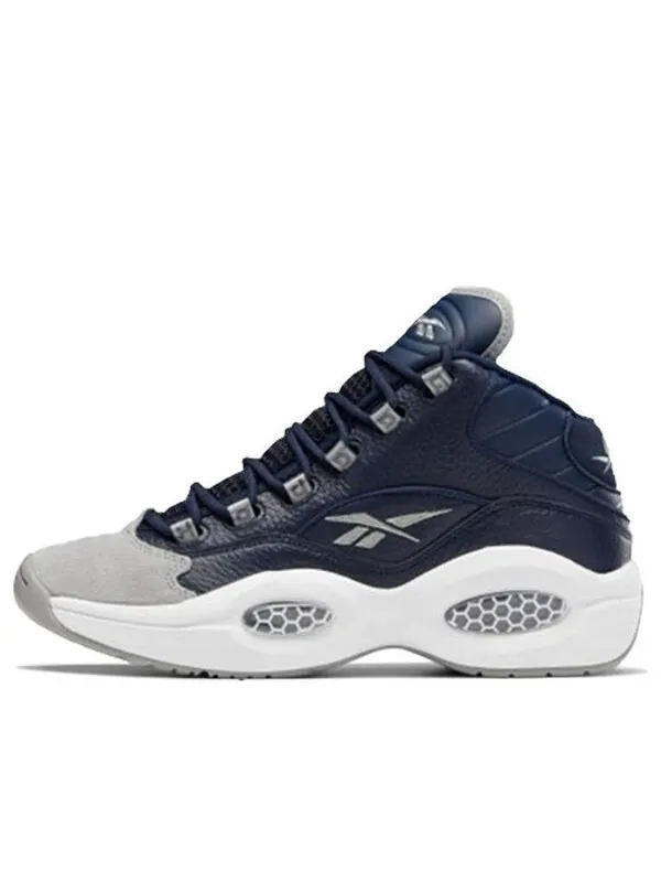 Кроссовки question mid 'georgetown' Reebok — изображение 1 из 4, серый