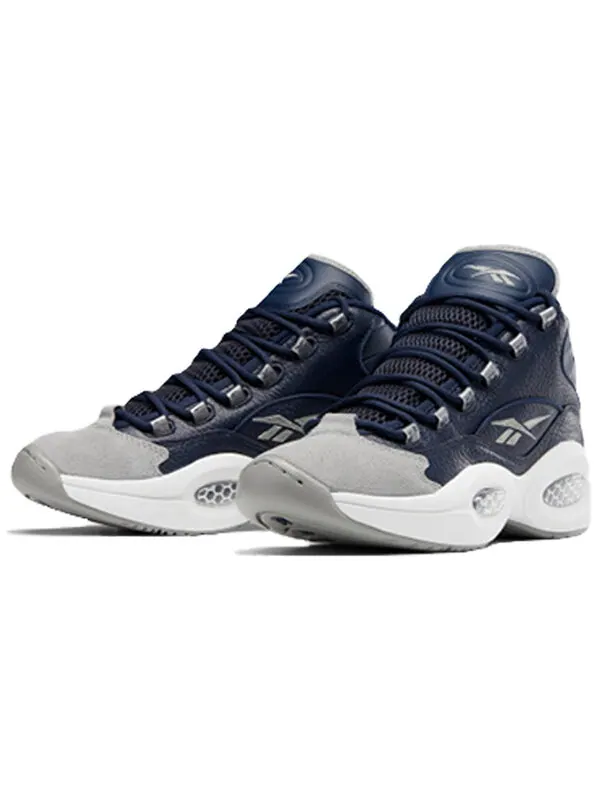 Кроссовки question mid 'georgetown' Reebok — изображение 3 из 4, серый