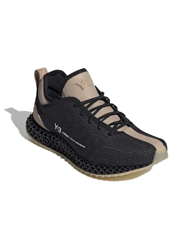 Кроссовки y-3 runner 4d 'black sesame' Adidas — изображение 3 из 4, черный/коричневый
