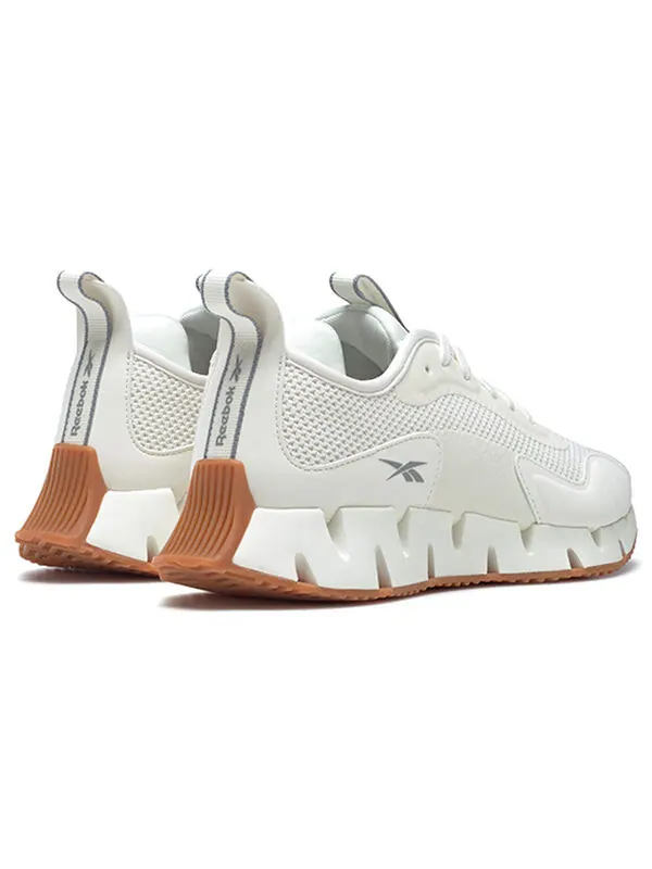 Кроссовки zig dynamica 'chalk gum' Reebok — изображение 4 из 4, бежевый