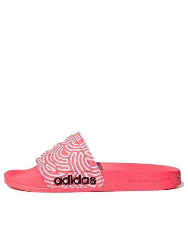 Тапочки adilette shower slipper pink/white Adidas — изображение 1 из 4, розовый/синий