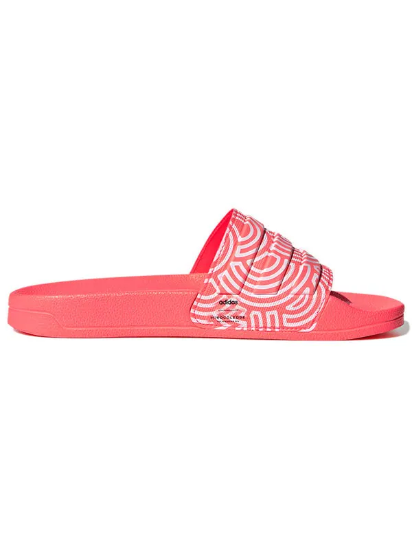 Тапочки adilette shower slipper pink/white Adidas — изображение 2 из 4, розовый/синий