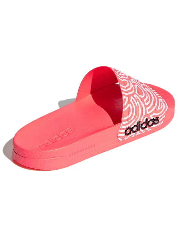 Тапочки adilette shower slipper pink/white Adidas — изображение 4 из 4, розовый/синий