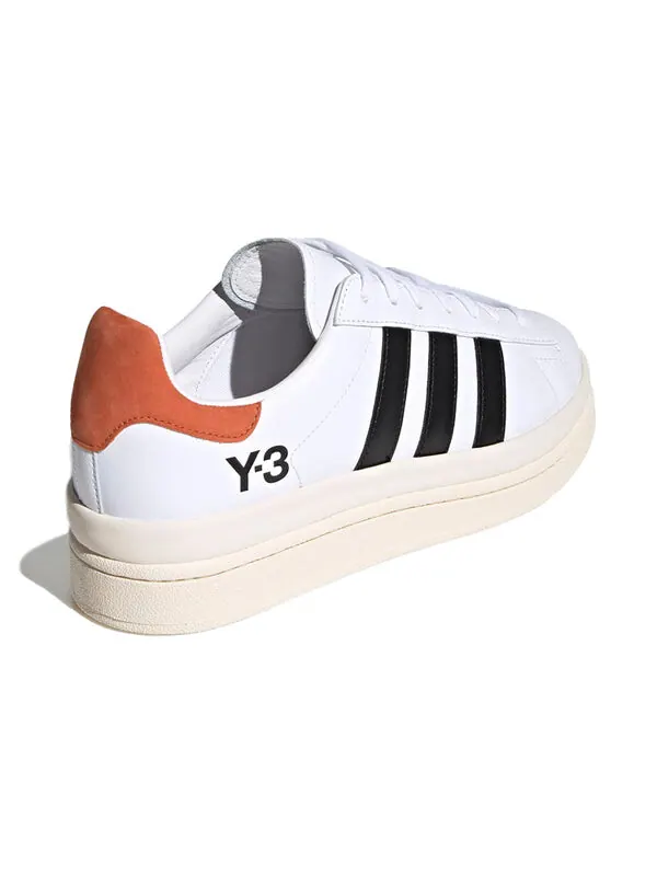 Кроссовки y-3 hicho 'white black red' Adidas — изображение 4 из 4, белый/черный/оранжевый