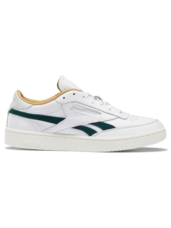 Кроссовки club c revenge 'white forest green' Reebok — изображение 2 из 4, зеленый/белый/коричневый