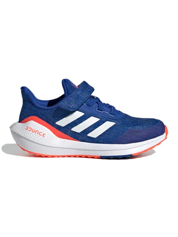 Кроссовки eq21 run velcro j Adidas — изображение 2 из 4, синий/белый/оранжевый