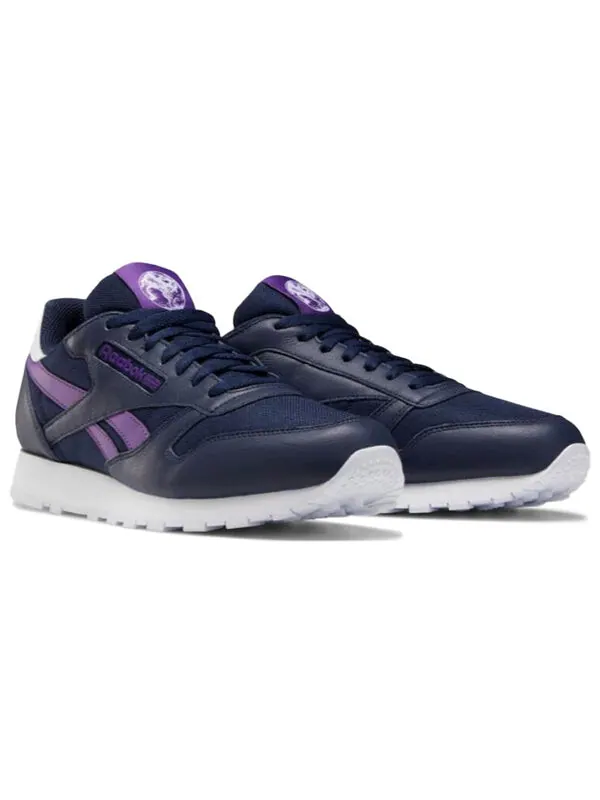 Кроссовки classic leather 'vector navy purple' Reebok — изображение 3 из 4, синий/фиолетовый