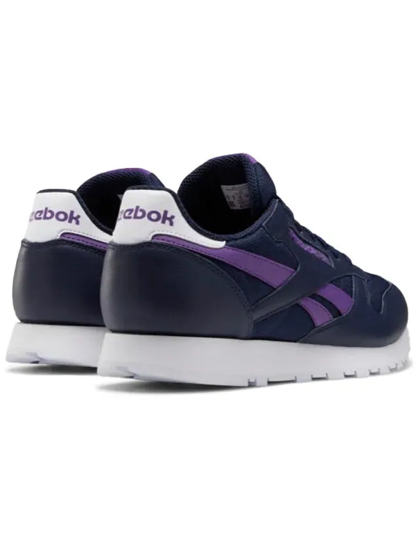 Кроссовки classic leather 'vector navy purple' Reebok — изображение 4 из 4, синий/фиолетовый