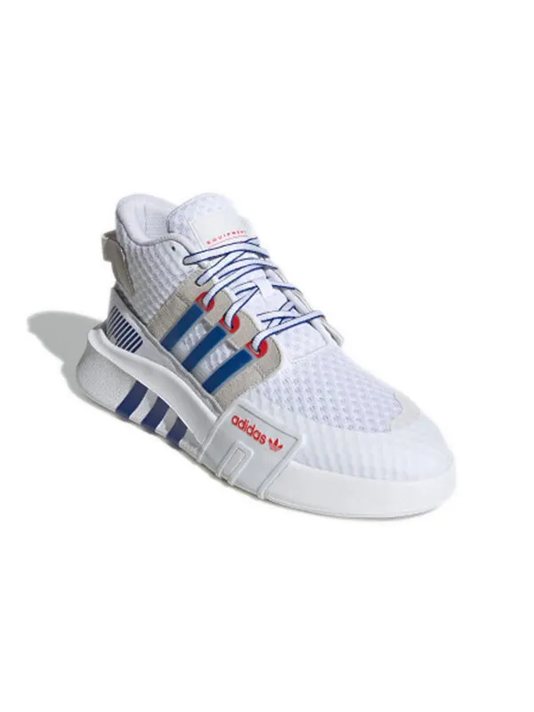 Кроссовки оригиналы eqt bask adv v2 Adidas — изображение 2 из 4, белый/синий