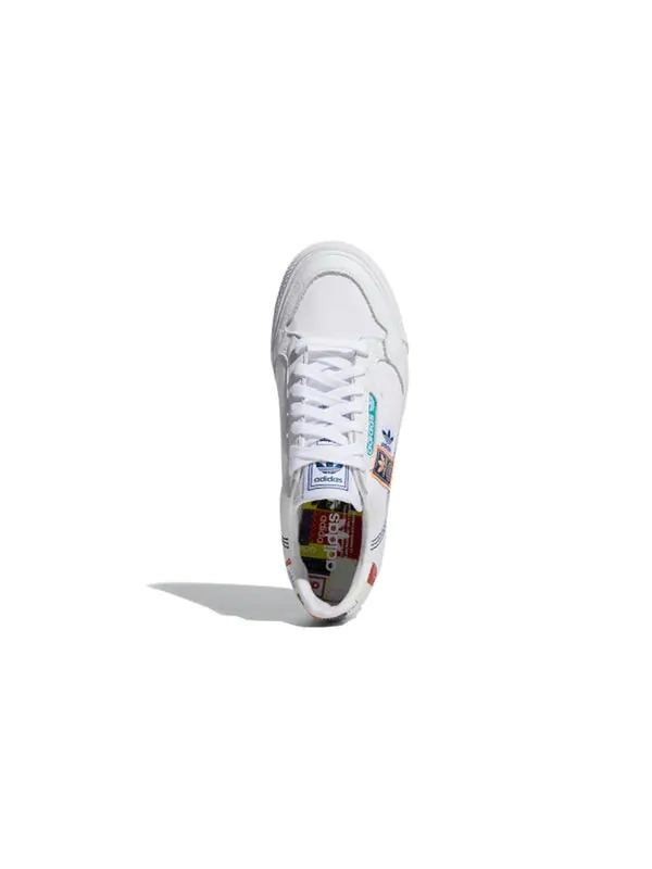 Кроссовки оригиналы континентальный вулкан Adidas — изображение 4 из 4, белый/синий/зеленый