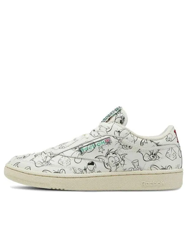 Кроссовки x tom & jerry club c 'sketch' Reebok — изображение 1 из 4, бежевый