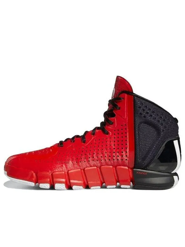 Кроссовки d rose 4 evo Adidas, алый — изображение 1 из 4, черный/белый