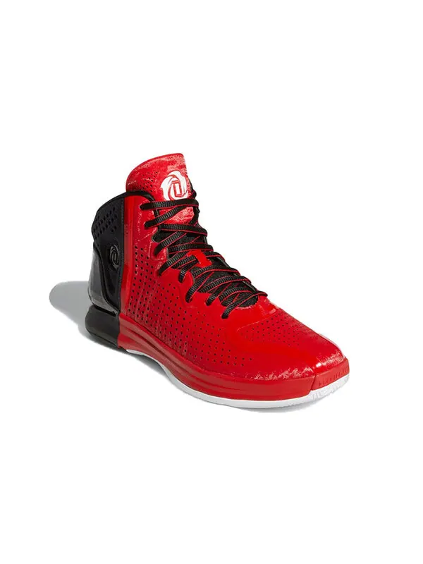 Кроссовки d rose 4 evo Adidas, алый — изображение 3 из 4, черный/белый