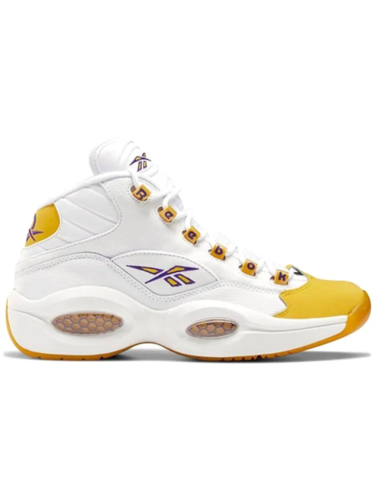 Кроссовки Reebok Question Mid 'Yellow Toe' FX4278 — изображение 2 из 6, желтый