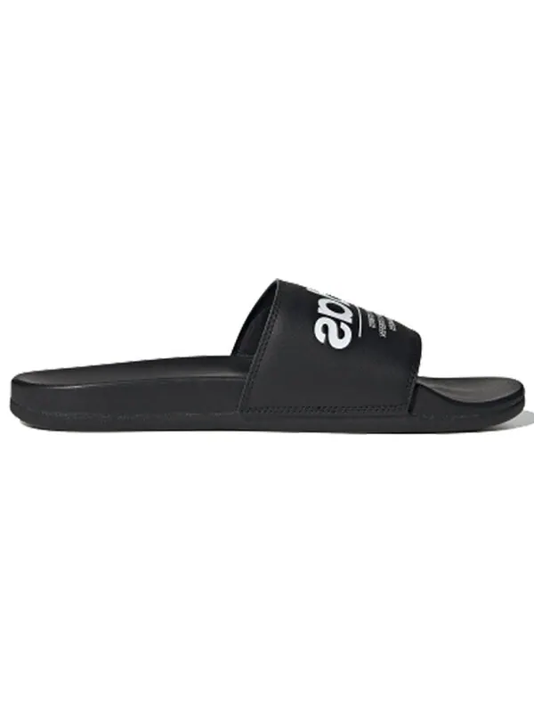 Тапочки adilette comfort 'black' Adidas — изображение 2 из 4, черный/белый