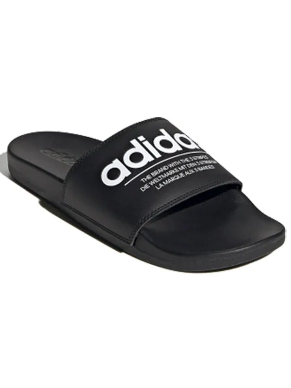 Тапочки adilette comfort 'black' Adidas — изображение 3 из 4, черный/белый