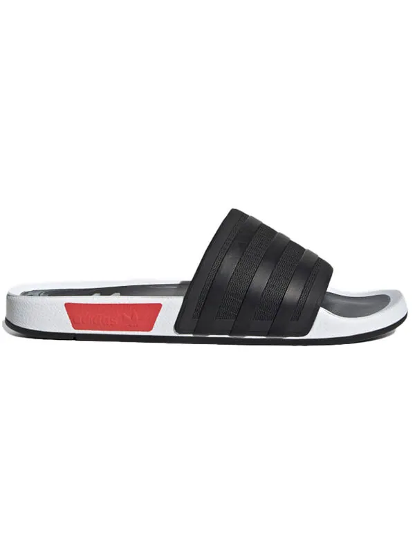 Тапочки adilette slides premium 'nmd_r1' Adidas — изображение 2 из 4, черный/синий/красный