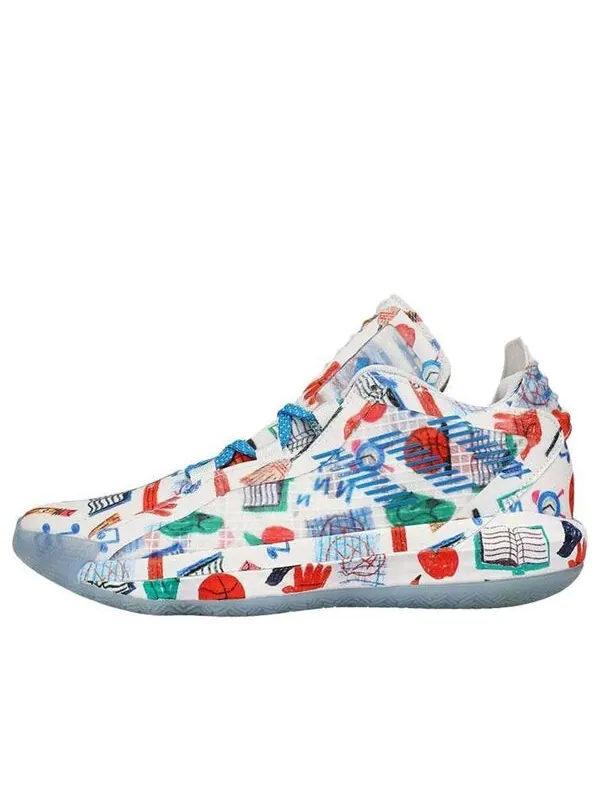 Кроссовки д лиллард 6 Adidas — изображение 1 из 4, белый/синий/красный