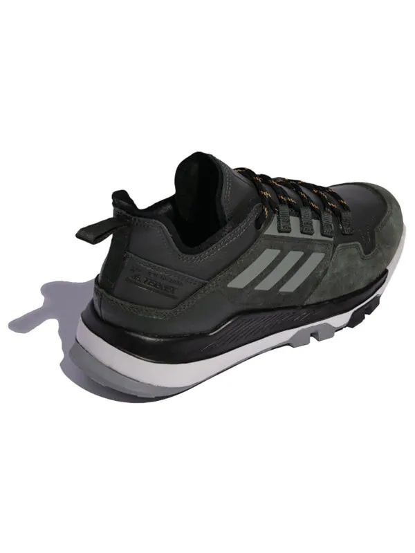 Кроссовки Adidas Terrex Hikster Leather Shoes 'Black Green' — изображение 3 из 4, зеленый