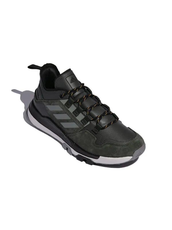 Кроссовки Adidas Terrex Hikster Leather Shoes 'Black Green' — изображение 4 из 4, зеленый