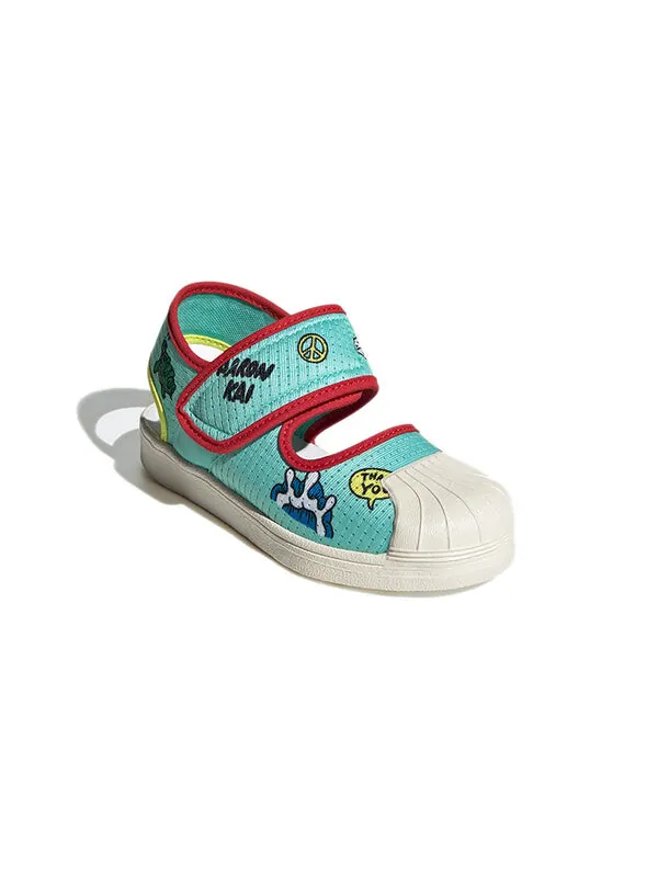 Сандалии оригиналы superstar 360 sndl c primeblue Adidas — изображение 3 из 4, синий/белый/красный