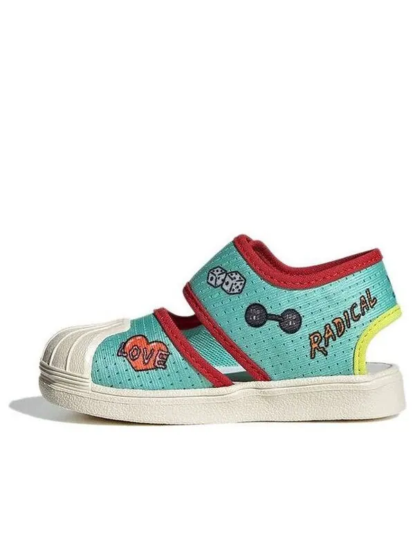 Сандалии оригинальные superstar 360 sndl i primeblue Adidas — изображение 1 из 4, зеленый/красный