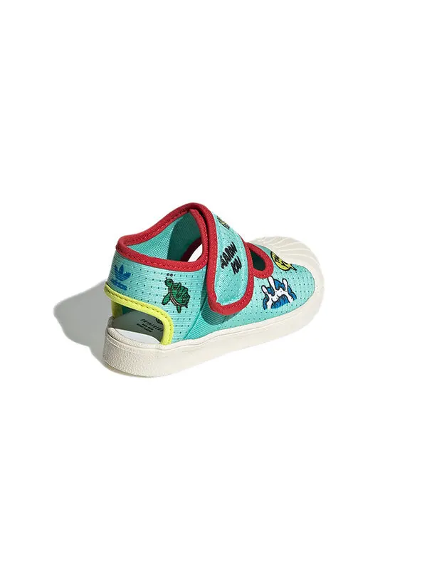 Сандалии оригинальные superstar 360 sndl i primeblue Adidas — изображение 4 из 4, зеленый/красный