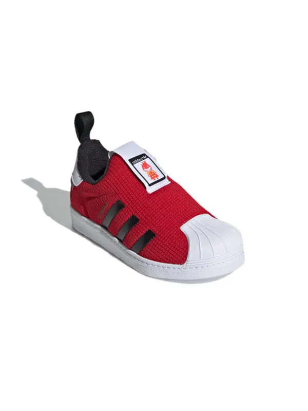 Кроссовки суперзвезда 360 Adidas — изображение 3 из 4, красный/черный/белый