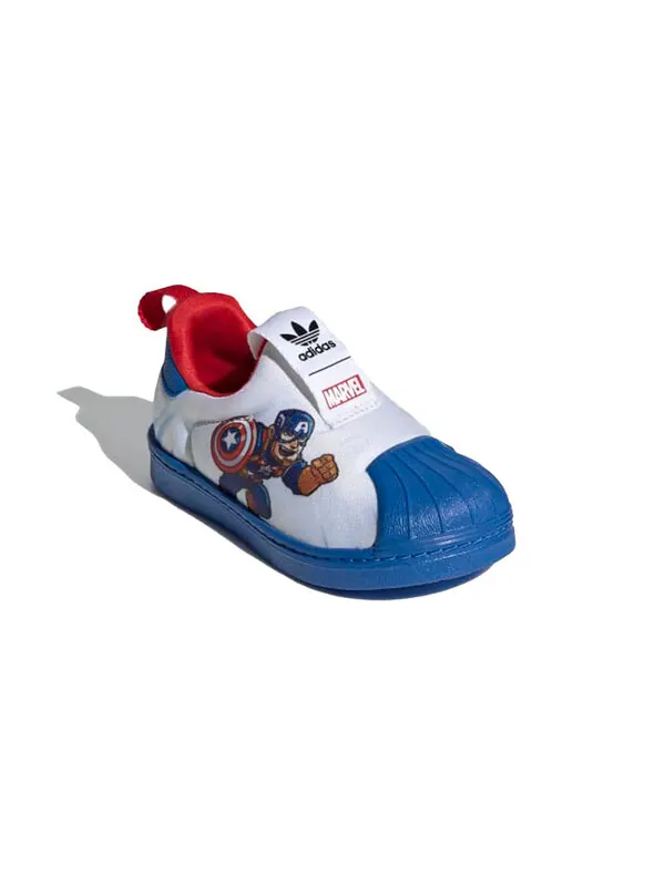 Кроссовки marvel x superstar 360 Adidas — изображение 3 из 4, белый/синий/красный